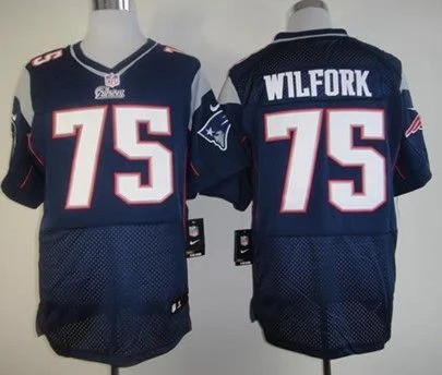 Men's New England Patriots #75 Vince Wilfork Navy Elite Stitched Jersey Men's New England Patriots #75 Vince Wilfork Navy Elite Stitched Jersey